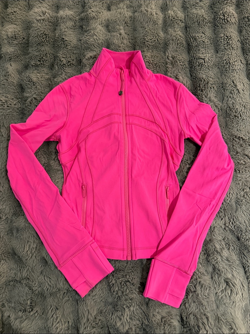 lululemon define Neon Pink Zip-Up Active Jacket